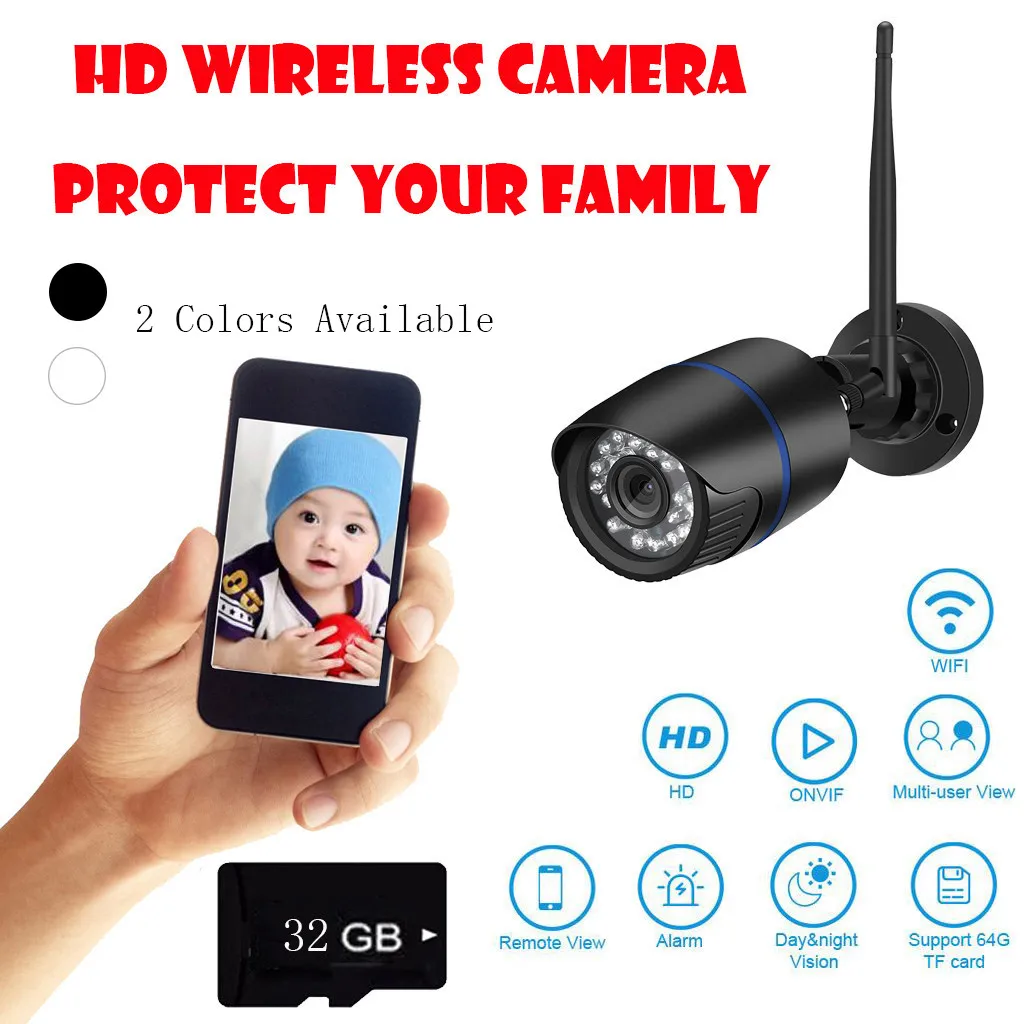 

HD 1080P PTZ IP Camera Wifi Outdoor Speed Dome Wireless Wifi Security Camera Camera IR Night Vision Motion With 32G TF Card