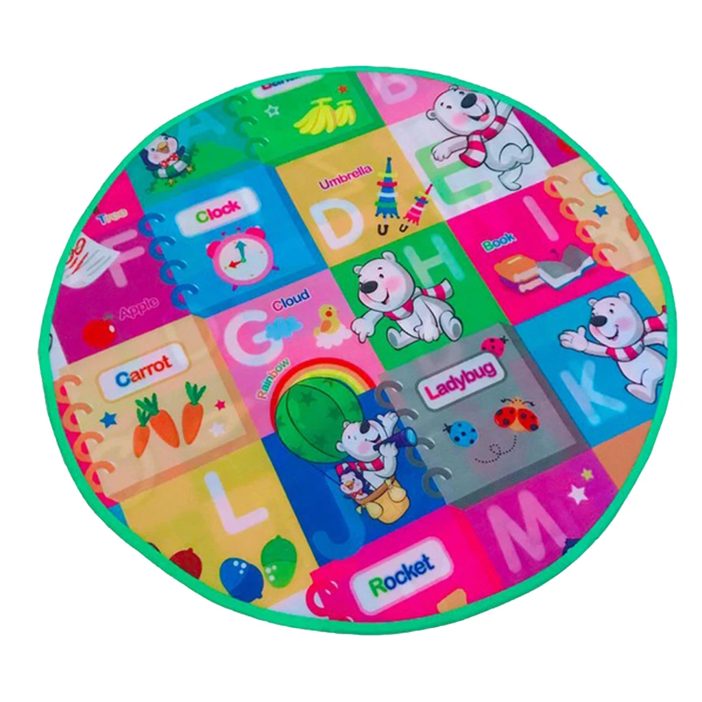 Rug for Children Room Baby Room Double Sides - Round Carpet for Princess Tent - Baby Kids Play Mat