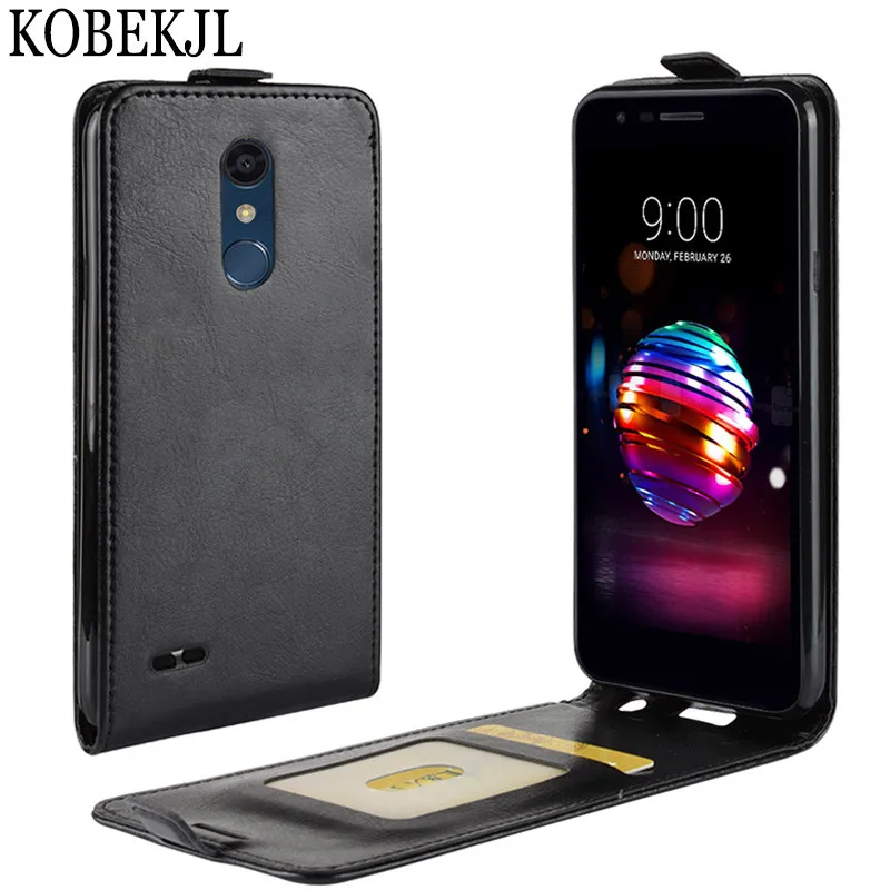 For LG K10 2018 Case Flip Luxury Wallet PU Leather Cover Phone Case For