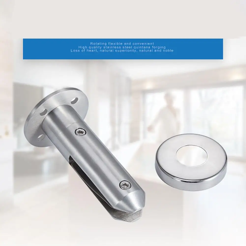 

New Swimming Pool Spigot Glass Balustrade Railing Balcony Home Garden Bathroom Fence Railing Clip High Quality Stainless Steel