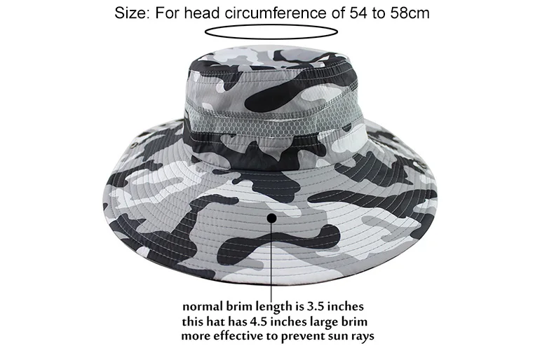 UPF 50+ Солнцезащитная шляпа ведро лето для мужчин и женщин Рыбалка Boonie шляпа Защита от солнца УФ длинная большая широкая шляпа с защитной сеткой походная уличная пляжная кепка