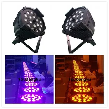 

4 pieces Party stage lighting 18x18w rgbwa uv 6in1 led zoom par stage wash zoom led par light