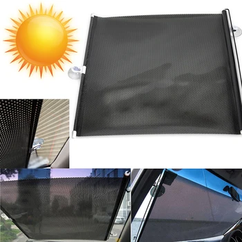 

Car Curtains Roller Blinds Black Window Shades 40*60cm Safe for all cars Wth hooks Suction Universal