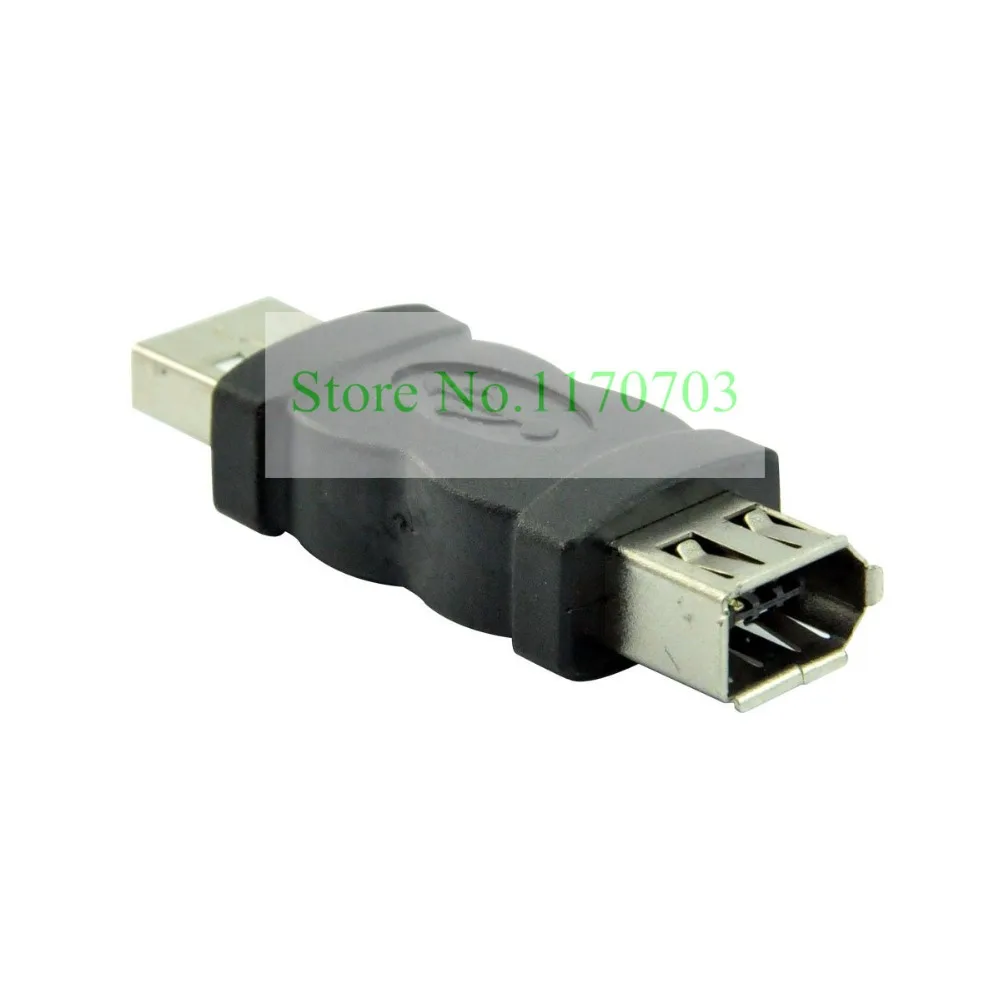 50 pcs 1394 Firewire Adapter 6 pin Female to USB Connector Plugin