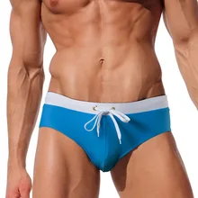 AUSTINBEM новые сексуальные мужские плавки для серфинга, мужские купальники, пляжные шорты с карманом на спине, треугольные плавки 223