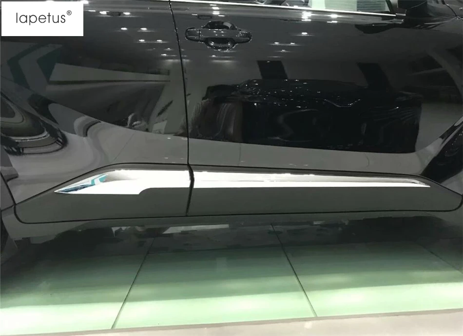 

Lapetus Accessories For Toyota C-HR CHR 2016 2017 2018 2019 Outside Door Molding Body Strip Streamer Protector Cover Kit Trim