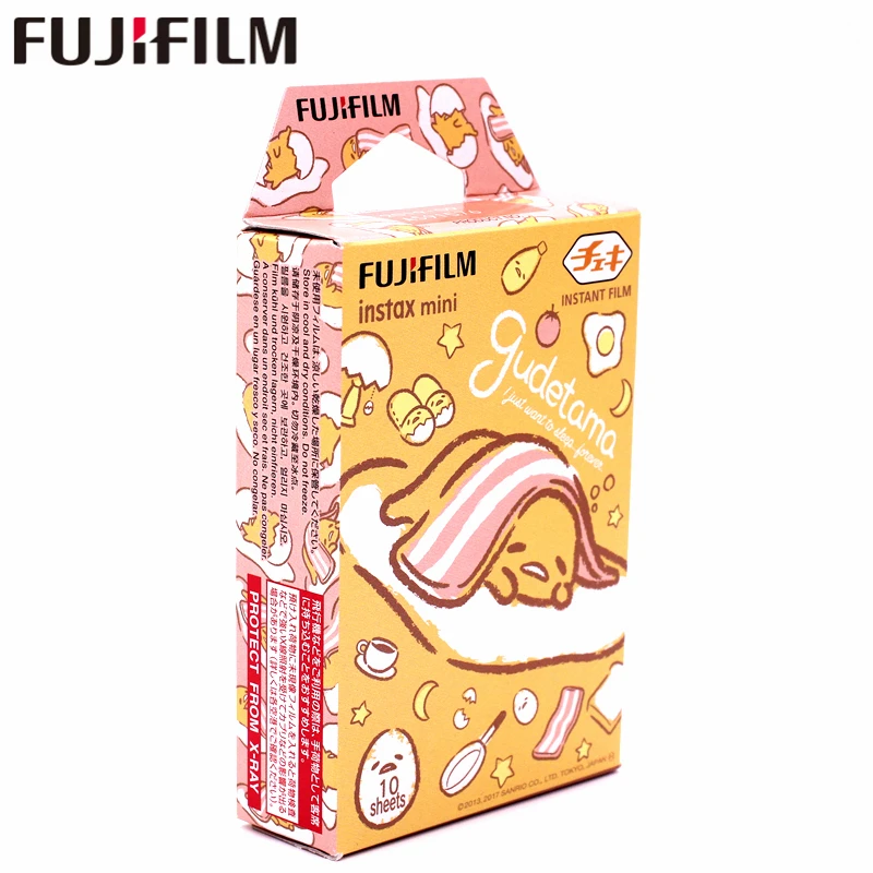 Новинка фотобумага Fujifilm 10 листов Instax Mini Gudetama для мгновенной печати камер 8 7s 9 25 50s