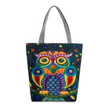 Shopper Bag Canvas Owl Women Top-handle Bags Bolsos High Quality Valise Women’s Hand Bags Designer Brand O Bag Bolsas Feminina