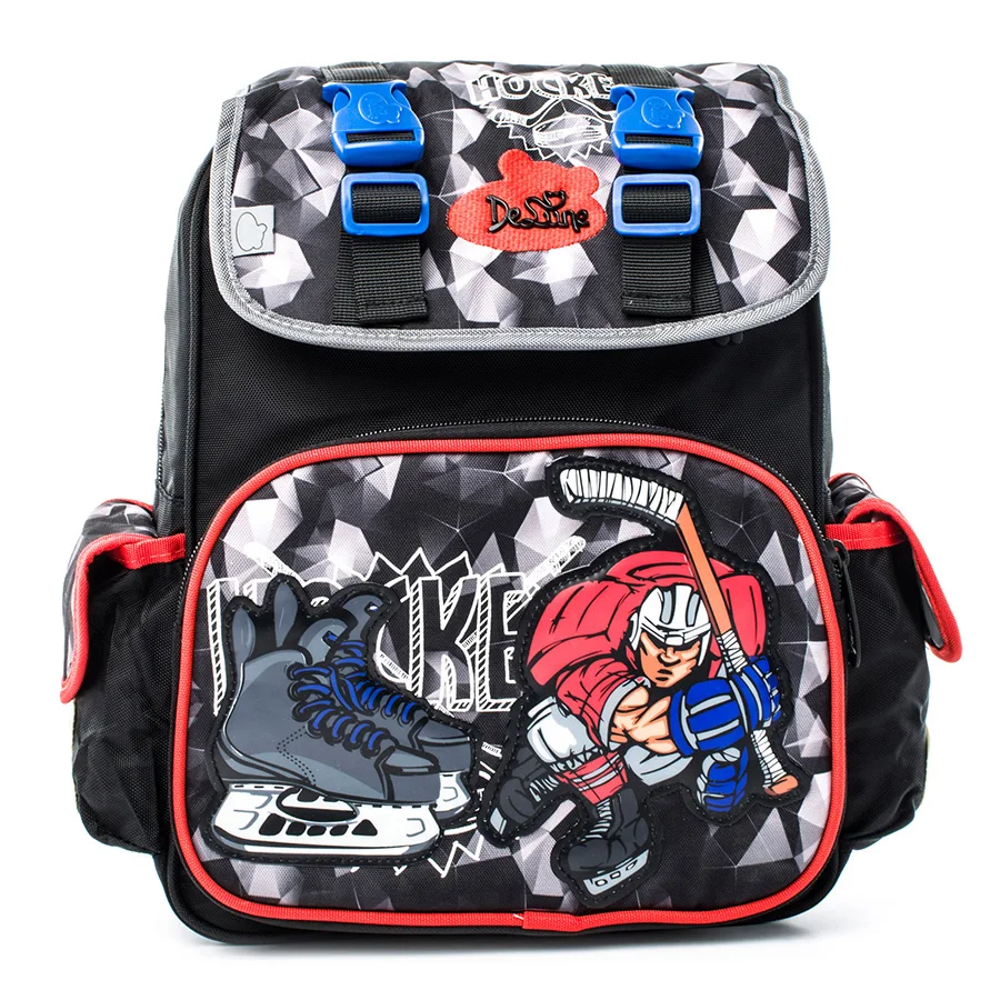 Delune Brand Boys Cartoon Cars School Bag Ergonomic Design Kids Orthopedic Primary School Backpack Children School Backpack Bags delune new style large capacity girls cartoon school backpack orthopedic ergonomic design children bear pattern school bag