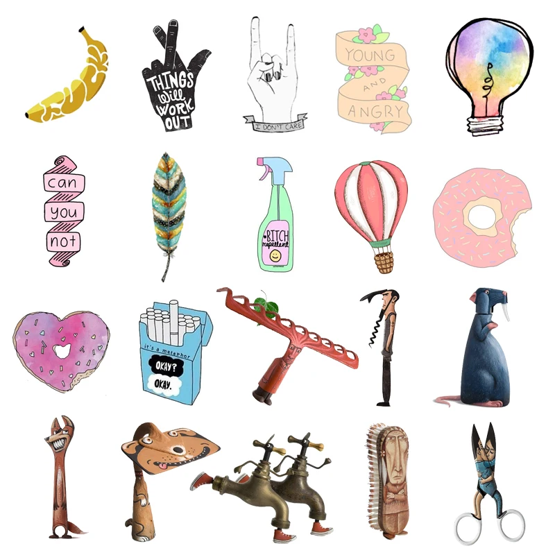 

1 PC Lovely Pin Badge Tools Hands Feather Shaped Cartoon Icons on Backpack Icon Badges for Clothes Acrylic Badges