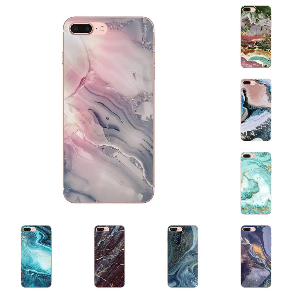 Marble For HTC 530 626 628 630 816 820 One A9 M7 M8 M9 M10 E9 U11 Moto G G2 G3 G4 G5 G6 G7 Unique Luxury Soft Phone Case | Мобильные