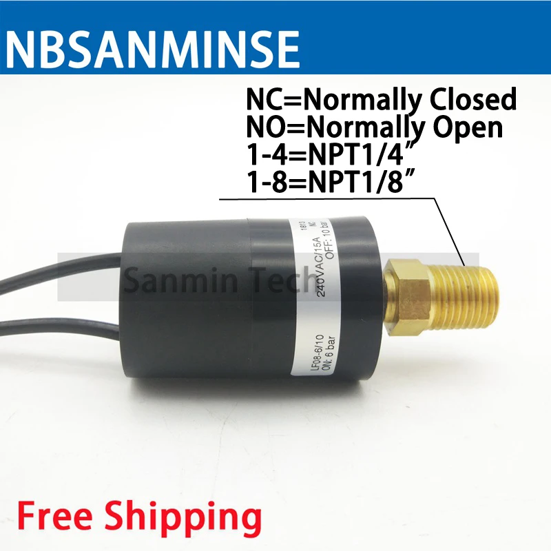 Buy SMF08A 1/8 1/4 High Current Pressure Switch Fixed