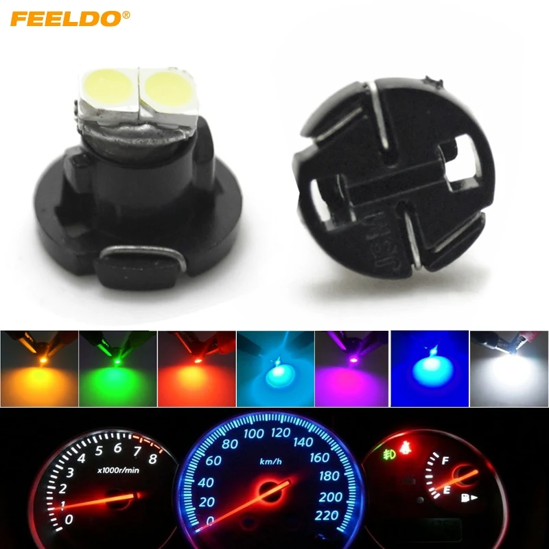 

50X T4.2 2SMD LED White Ice Blue Red Green Yellow Lights instruments panel Dashboard Cluster Gauges Led light bulbs #4771