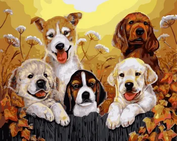 

Frameless painting by numbers paint by numbers for home decor PBN for living room 4050 autumn life