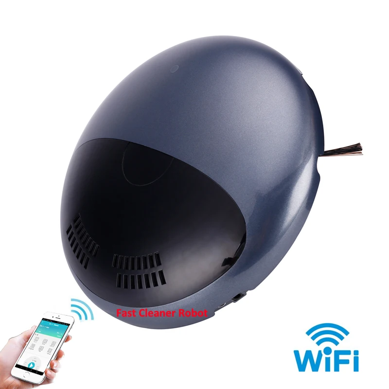Смартфон WIFI приложение робот аспиратор пылесос с музыкой играя Fucntion