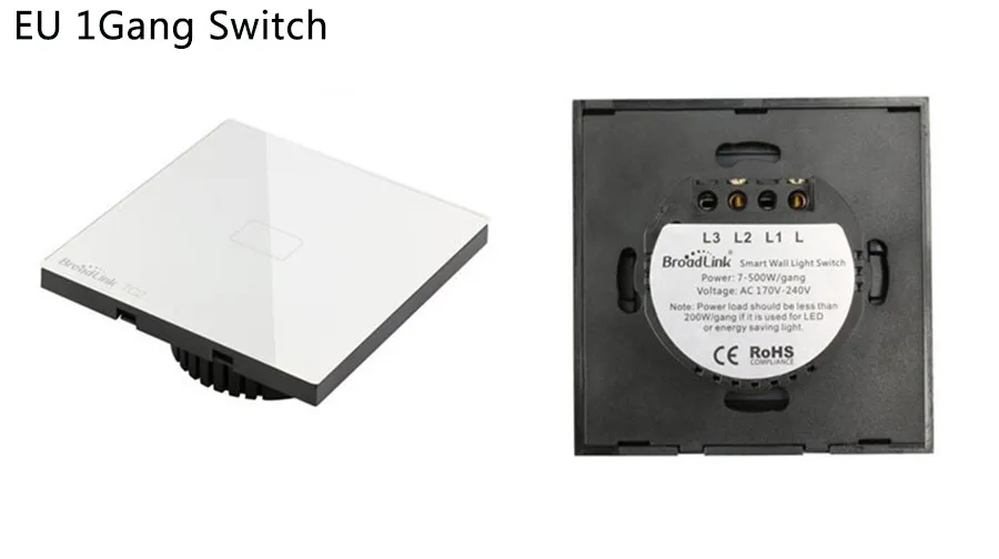 a Broadlink TC2 EU Switch 1Gang 2Gang 3 Gang Touch Switch Smart Home Automation Wireless Wifi Control LED Lights Wall Switch
