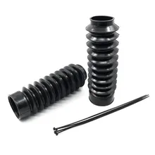 49mm De Borracha Longo Frente Garfo Choque Botas Polainas para Harley FXDL Dyna FXDF FXDB-I FXDL-I FXDB FXDB-I FXD FXDC FLD FXCW