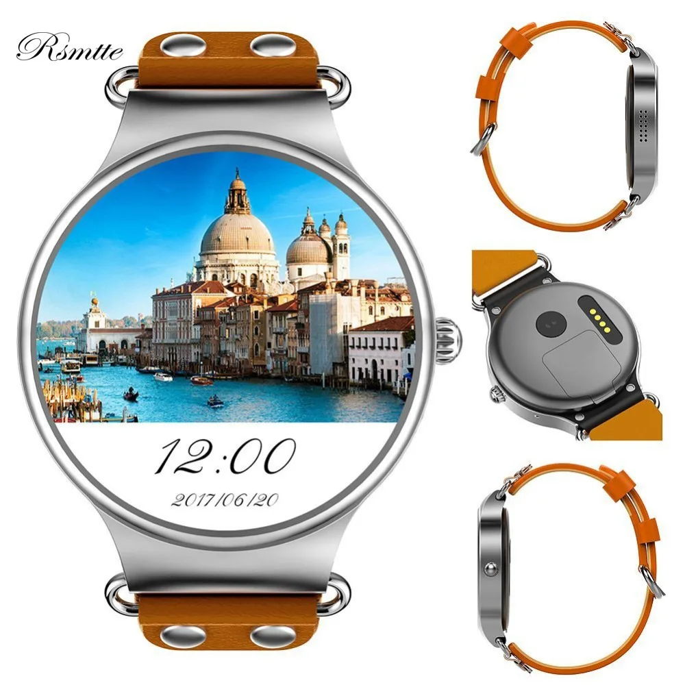 Kw98 Смарт-часы Android 5.1 8 ГБ/512 МБ Wi-Fi GPS Bluetooth SmartWatch сердечного ритма Мониторы MTK6580 android
