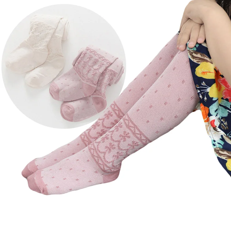 Hot Floral Tight For Girls Children Pantyhose Spring Autumn Cotton Kids ...