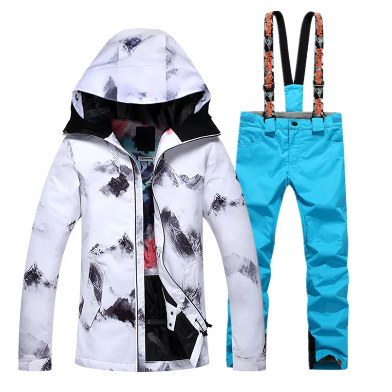 Invierno 2018 blanco traje de esquí traje de mujer chaqueta de Snowboard pantalones de nieve traje de deporte de las mujeres ropa de esquí veste de esquí Mujer Invierno 2018 blanco traje de esquí traje de mujer chaqueta de Snowboard pantalones de nieve traje de deporte de las mujeres ropa de esquí veste de esquí Mujer
