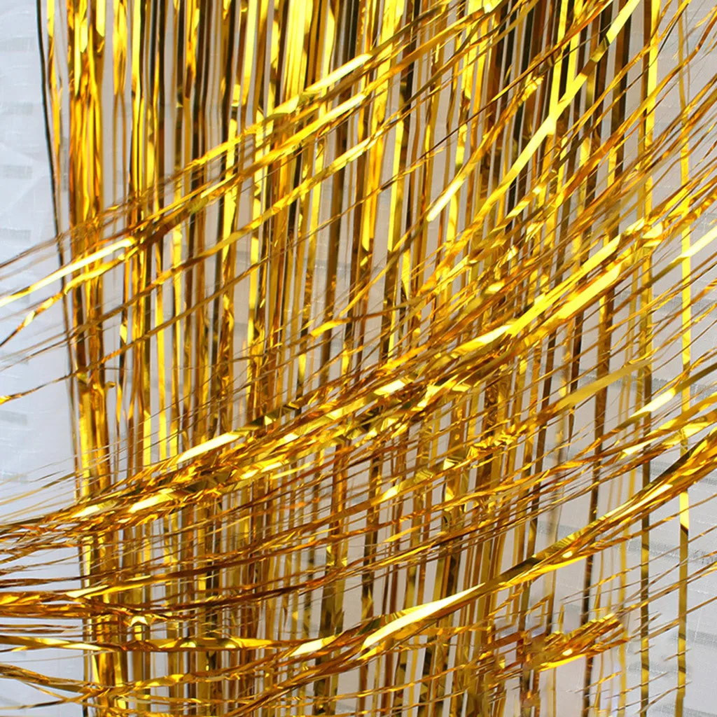 Золотистая серебристая металлическая фотография 3 м|Украшения своими руками для