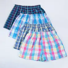 1Pcs/4Pcs Cotton Men Shorts Plaid Boxers Breathable Underpants Loose Summer Men's Shorts Large Size for Man 1Pcs/4Pcs Cotton Men Shorts Plaid Boxers Breathable Underpants Loose Summer Men's Shorts Large Size for Man