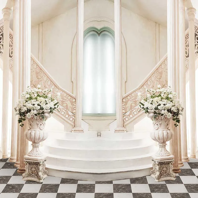 

MEHOFOTO Vinyl Photography Background Vintage Castle Door Computer Printed Wedding Backdrops for Photo Studio CM-6606