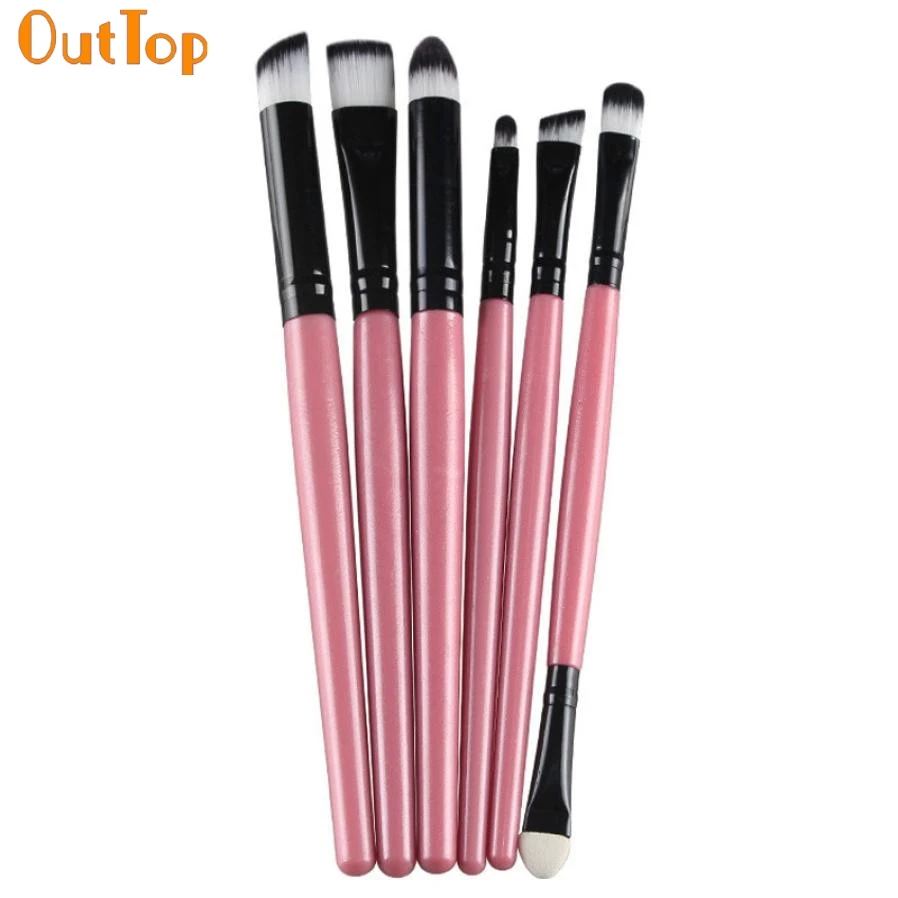

OutTop ColorWomen New Arrival 6PCS Cosmetic Makeup Brush Lip Makeup Brush Eyeshadow Brush for Women Beauty Profesional May2