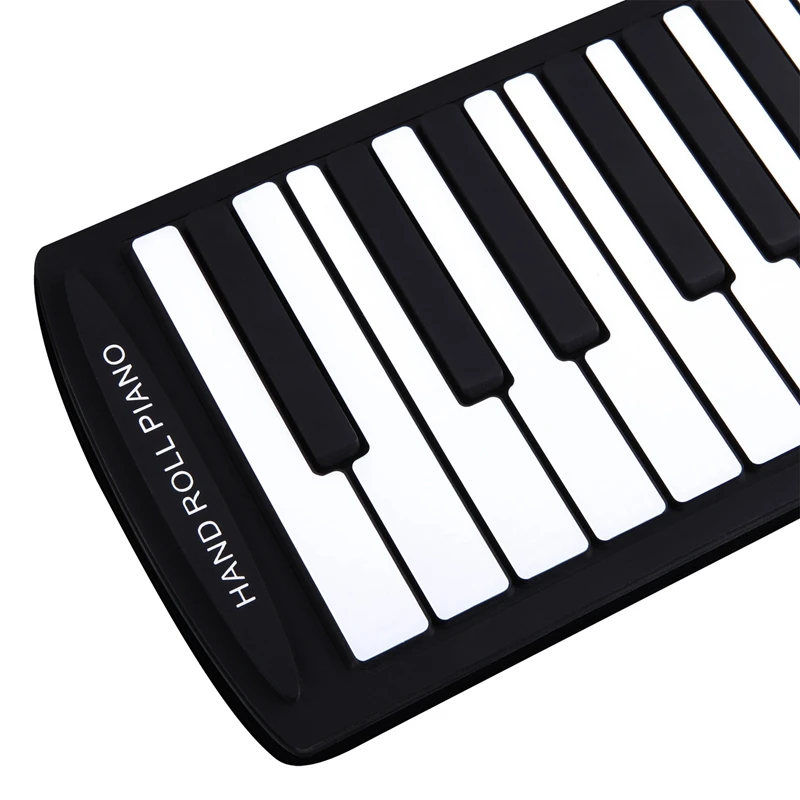 Гибкое пианино 61 клавиша электропианино клавиатура кремниевое рулонное пианино функция поддержки USB порт с громким динамиком(вилка США