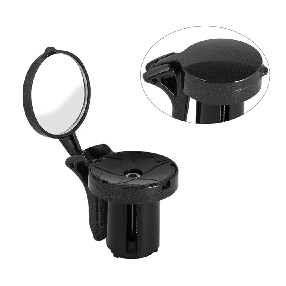 

Round Replacement For Bike Handle Rearview Mirror Adjustable 360 Degree Rotate Cycling Lightweight Durable Clear Accessories