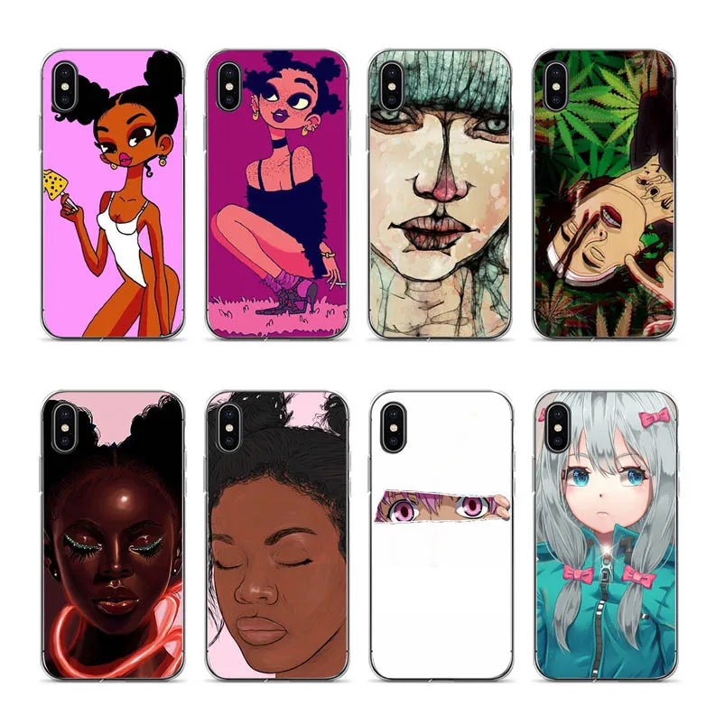 

IMIDO Beautiful Anime For coque iphone 7PLUS for Apple iPhone XS XR XSMAX 7 7plus 8 8plus 6 6 6plus coque