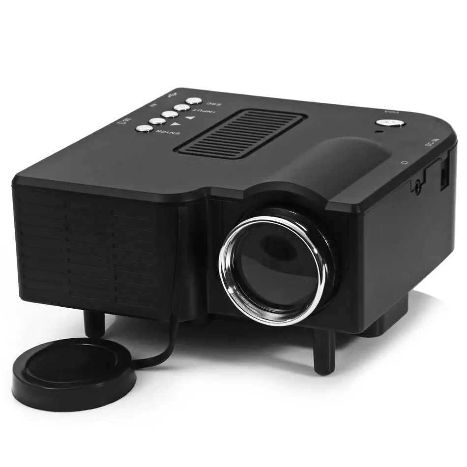 2016 New 400 Lumens Home Mini LED Projector LCD LEDProjector Support AV