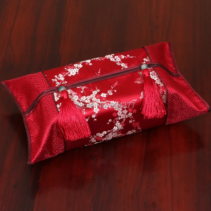 Великолепные Лоскутные коробки для салфеток для лица с кисточками высокого класса модные элегантные шелковые парчи Китайский стиль съемный Kleenex чехлы крышка