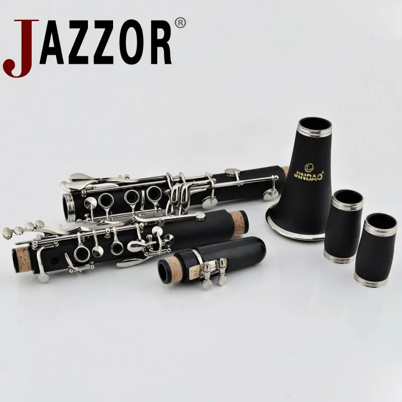 JAZZOR JBCL-530 студенческий кларнет 17 ключ Профессиональный кларнет B плоский никелевый платированный кларнет reeds чехол духовые инструменты