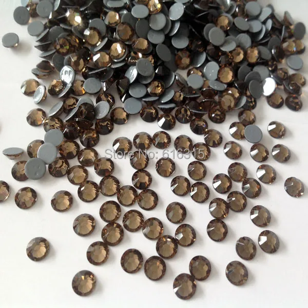 

Korea rhinestone SS 20 50 gross Hot fix rhinestone smoked topaz for nail art by China post air mail free shipping