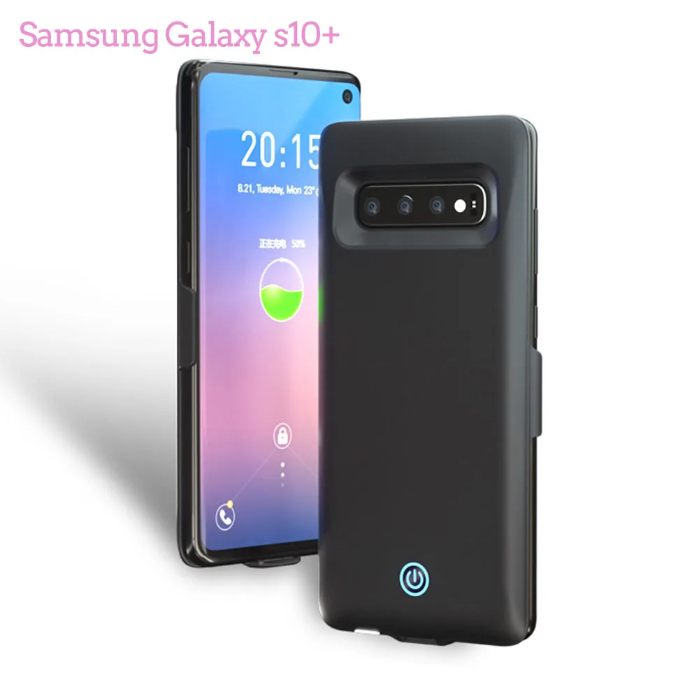 Чехол для зарядного устройства JINXINGCHENG для samsung Galaxy S10e, 7000 мА/ч, быстрое зарядное устройство с зажимом для Galaxy S10+ 7000 мА/ч, чехол для аккумулятора - Цвет: for Galaxy s10 plus
