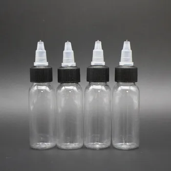 

100pcs New 30ml Twist Cap Empty Plastic Transparent Tattoo Ink Pigment Clear Bottle Supplies Tattoo Pigment Ink Bottle