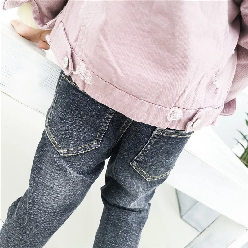 Autumn 2018 New Style Girls Jeans Kids Clothing Pants For Girls Spring Trousers Children Jeans Elastic Waist Fashion For Baby (22)