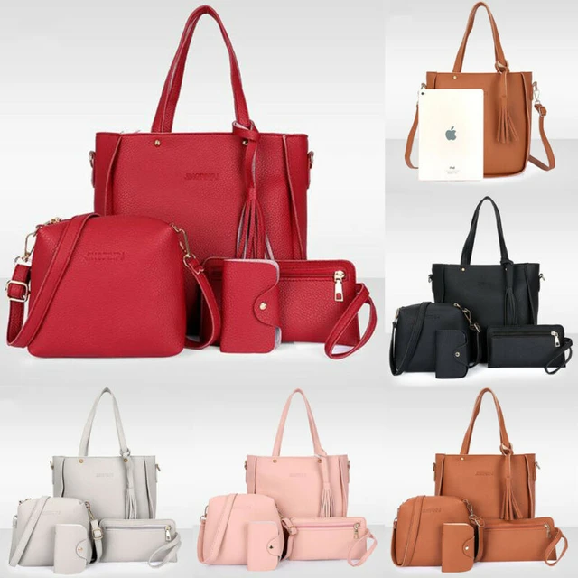 Women 2pcs Set Casual Bucket Bag with Purse Set Large Capacity Soft  Shoulder Handbag Hobo Bag with Inner Pouch Fall Winter Purse