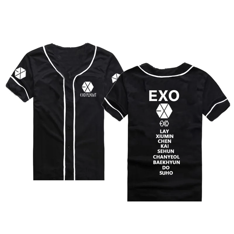 Exo Chanyeol Baekhyun Sehun D O Lay Suho Xiumin Short Sleeve T