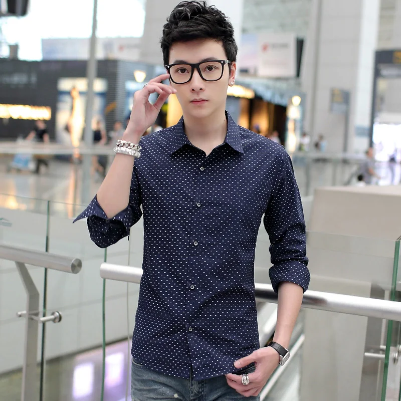 mens polka dot shirt outfit