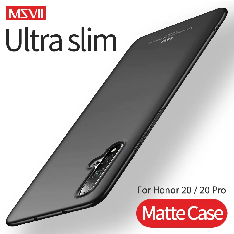 

Case For Honor 20 Pro MSVII Hard PC Lightweight Matte Cover Ultra Slim Frosted Cover For Huawei Honor 20i 20 Lite Phone Case
