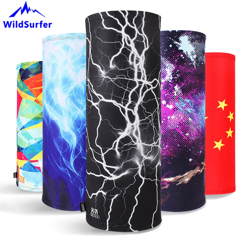 

WildSurfer Quality Thermal Transfer Magic Hiking Scarves Fishing Neck Warmer Cycling Mask Breathable No Pilling No Curling FJ30