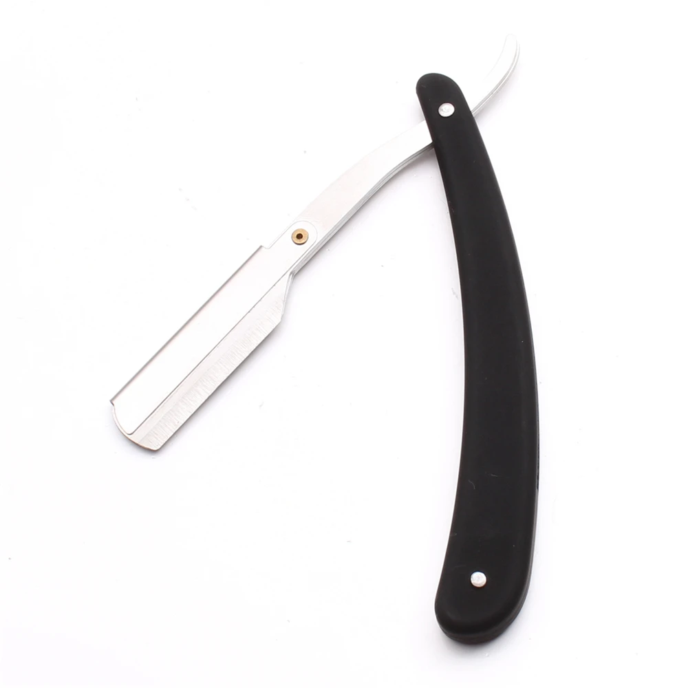 10 шт. 14*2 см красные, черные Парикмахерская лезвию бритвы складной бритья Ножи инструмент для укладки волос удаления инструмента бритвенный