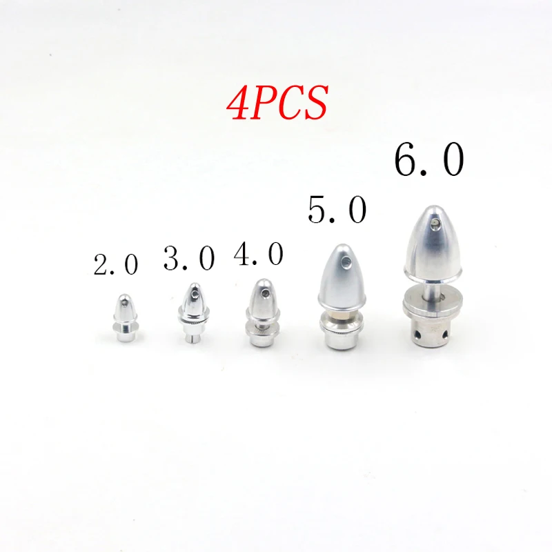 

4PCS 2.0/3.0/3.17/4.0/5.0/6.0mm Prop Adapter Fixed Wing Propeller Clip Multicopter Bullet Paddle Protector Parts for RC Aircraft