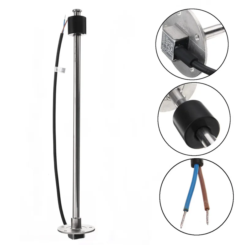

ZEAST 400mm Water Level Flow Sensor Liquid Fuel Meter Switch Sender Boat Marine Car Truck Fue l 240-33ohms Measuring Tools