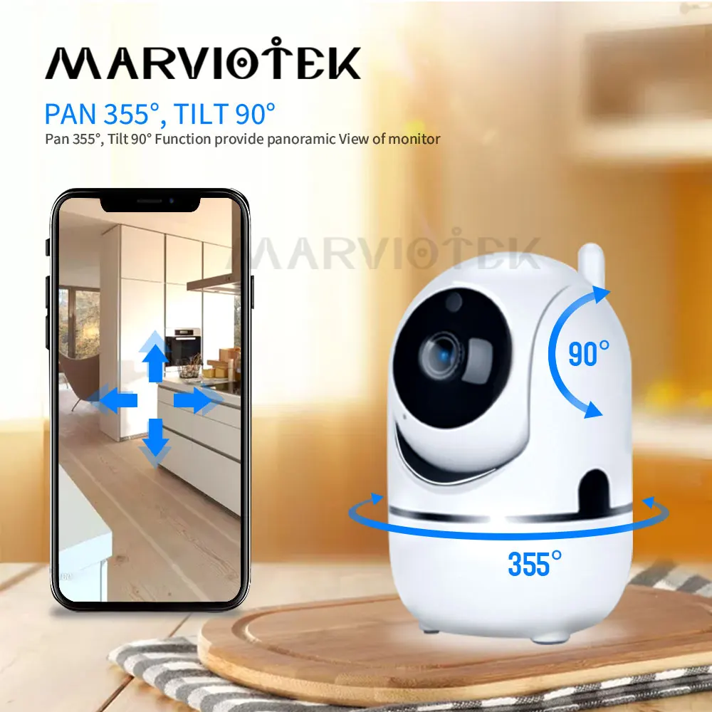 1080 P كامل HD كاميرا IP لاسلكية Wifi IP كاميرا تلفزيونات الدوائر المغلقة Wifi البسيطة شبكة الفيديو مراقبة السيارات تتبع كاميرا IR للرؤية الليلية