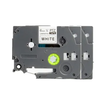 

2PCS PUTY 6mm Black On White TZe-211 tz211 Label Tapes compatible for Brother PT200 1000 D210 H110 E110 P-Touch Label Printers