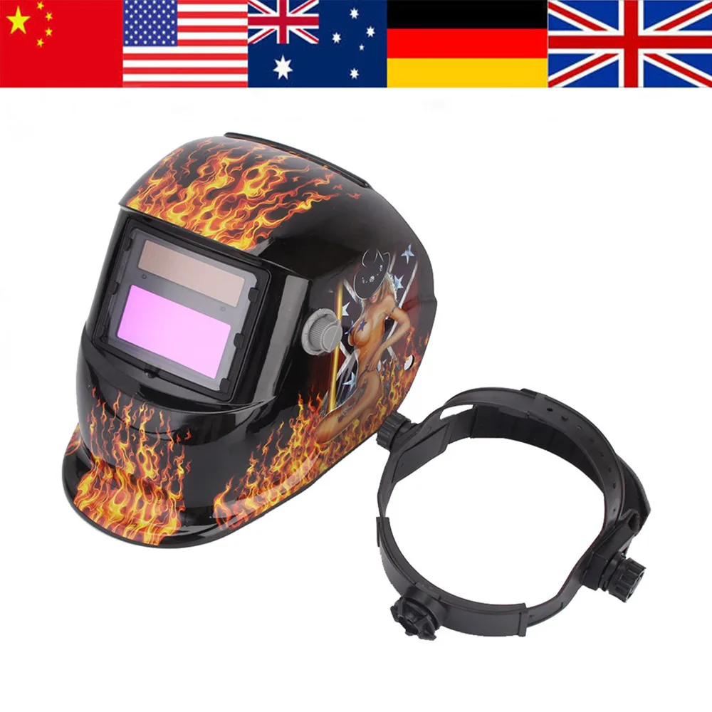 WALFRONT Solar Auto Welding Helmet Grinding Face Mask Electric Welder