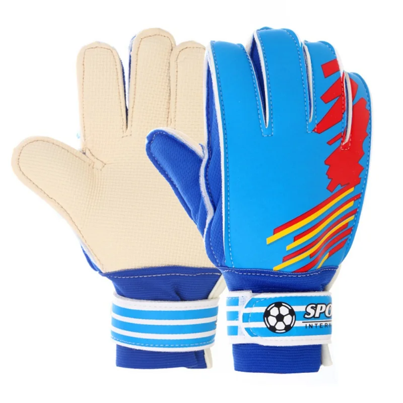 

Entry-Level Children Kid Football Goalkeeper Gloves Football Anti-Slip Finger Embossed Gloves